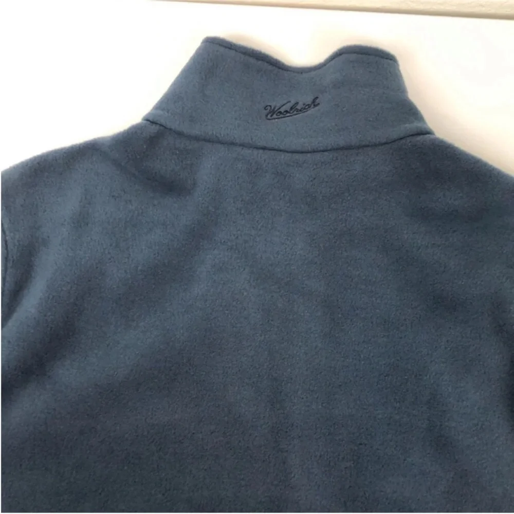 Woolrich Jacket Blue Fleece Full Zip Long Sleeves Men’s Size Large